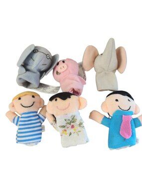 Family Finger Puppets for Toddlers 1-3 Animal Finger Puppets Storytime Playtime